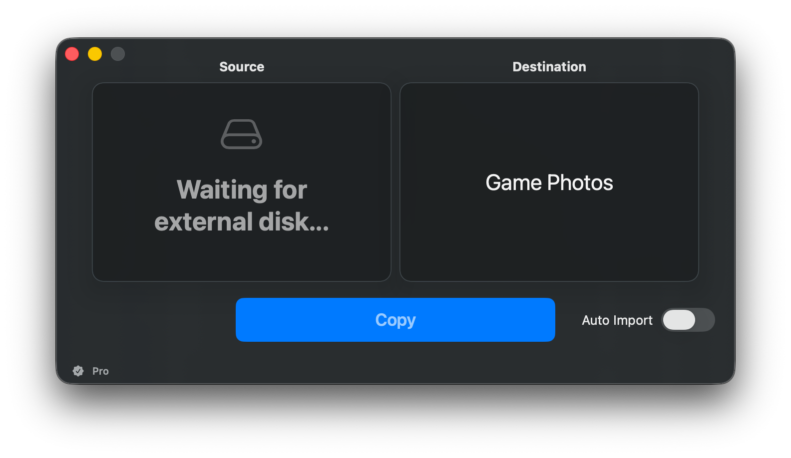 CardReader waiting for a memory card